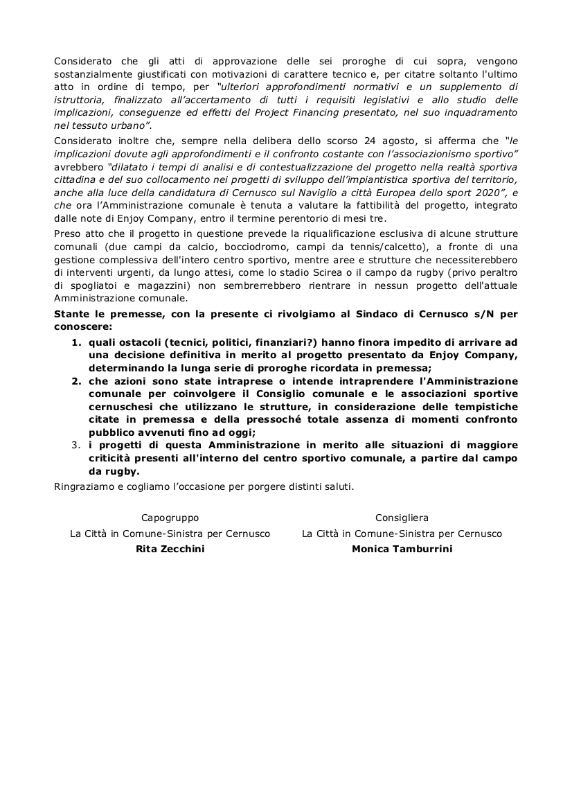201809 Interpellanza CENTRO SPORTIVO BUONARROTI 02